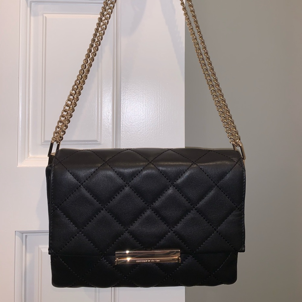 Kate Spade Black Quilted Leather Crossbody